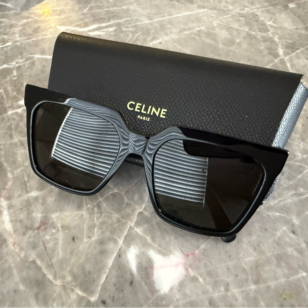 Celine Oversized Black Sunglasses